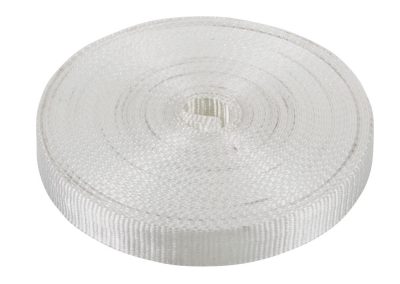 Witte geweven polyester ophangband – rol